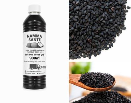 Sesame Seeds Oil, Til Oil, Gingelly Oil, Nallennai, Ellu Ennai 900ml Sesame Seeds Oil, Til Oil, Gingelly Oil, Nallennai, Ellu Ennai 900ml