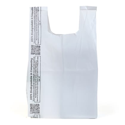Lakmo Crafts 100% Compostable Carry Bags | Pack of 50 bags | 9x12 inches