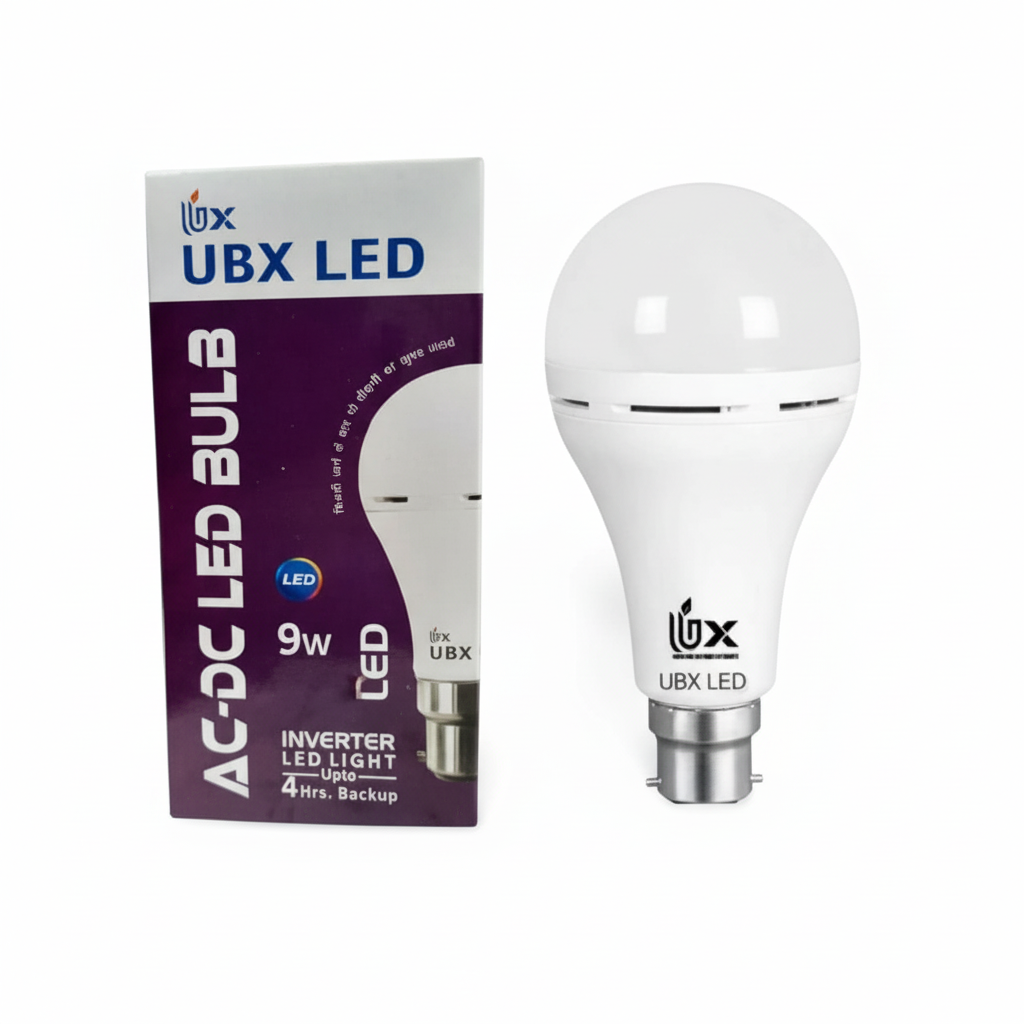 9W LED Bulb, Rechargeable Emergency Light Bulb, Long Lasting, Energy Saving, Cool White