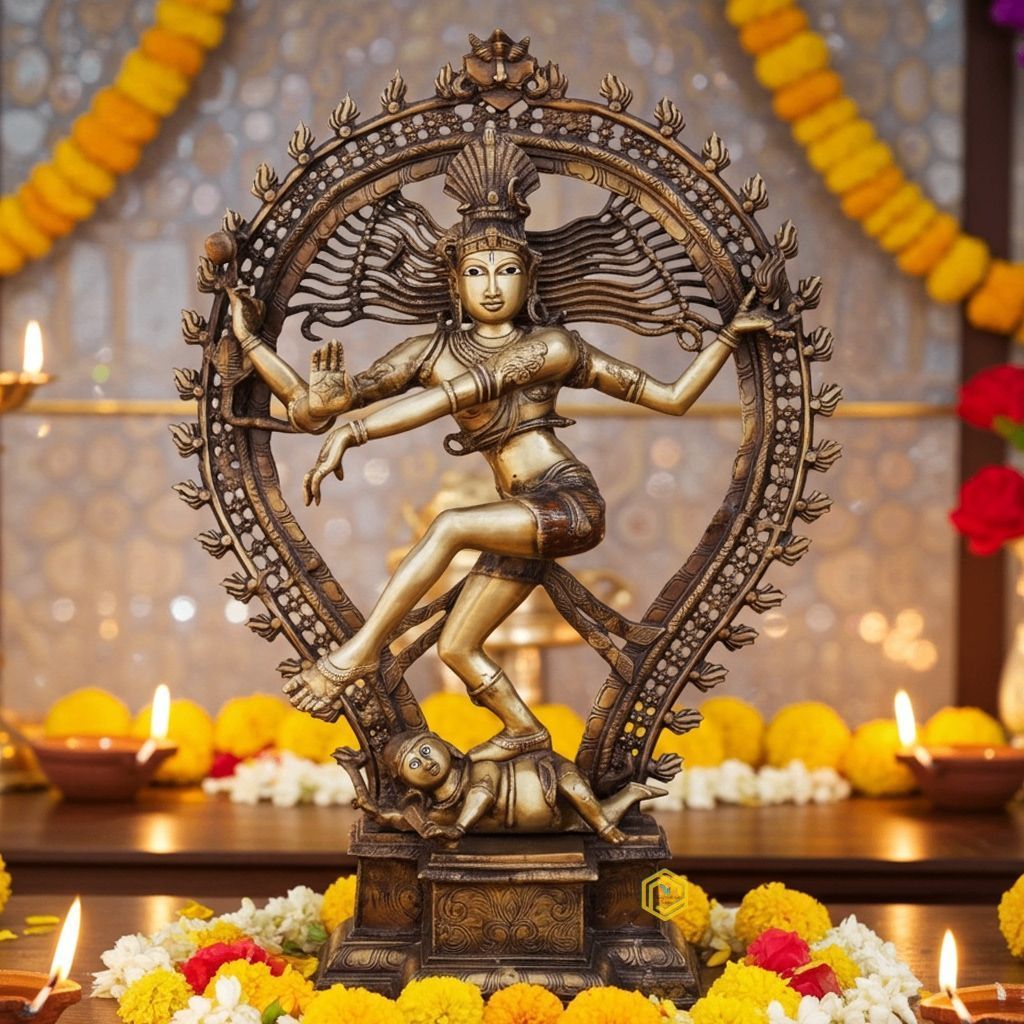Brass Showpiece Nataraja, Natraja God Idol Statue, Height : 35 Inch (BSMAS722)