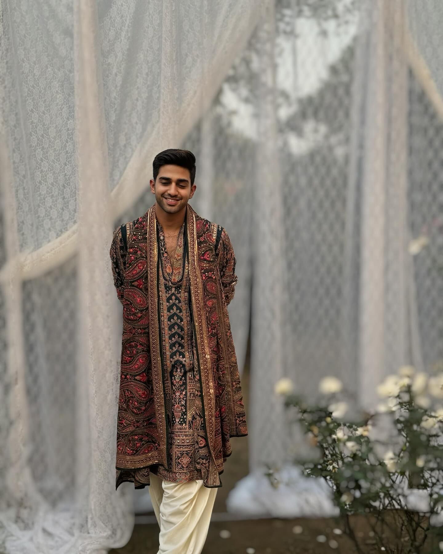 Sohail Mughal In Taramj Multi Kurta Patiyala Set With Dupatta