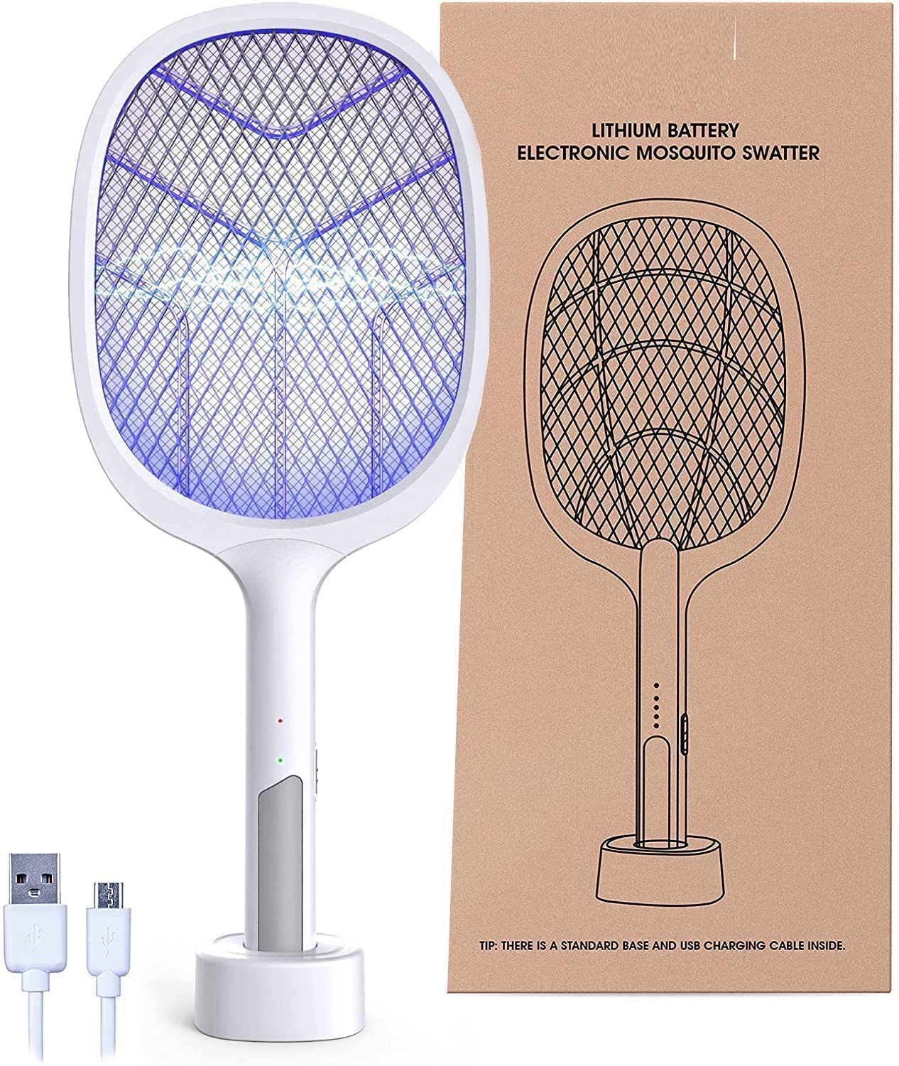 GLOWSERIE Handheld Electric Mosquito Killer with Purple Light 