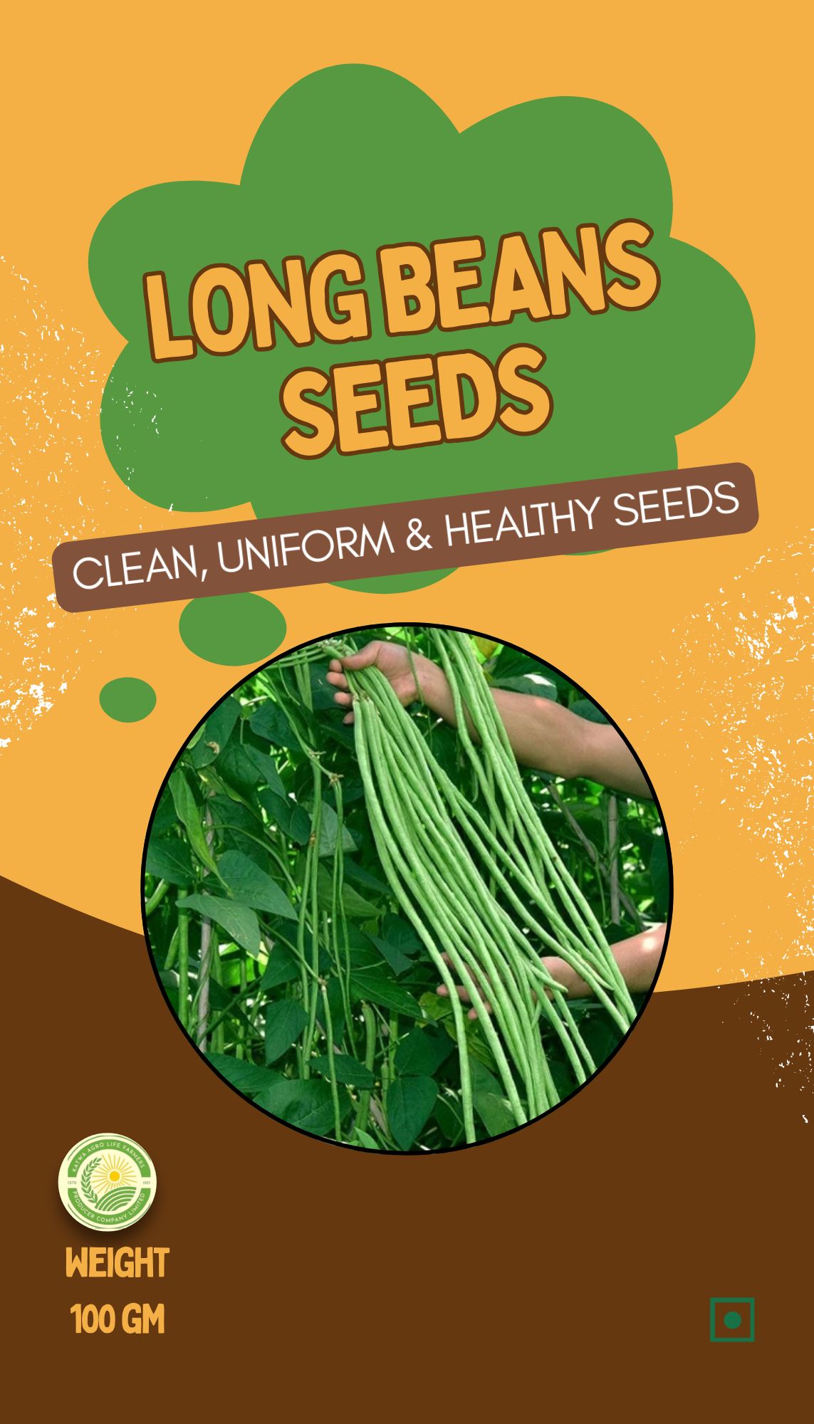 Premium Quality Long Beans Seeds- 100gm