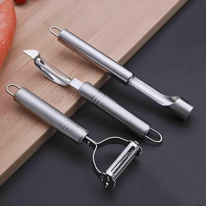 3 IN 1 Stainless Steel Vegetable Peeler Set 