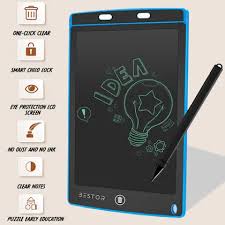 Toy Imagine LCD Writing Slate for Kids 8.5-Inch Digital Slate Pad | Rewritable Drawing Board with Magic Wireless Stylus Pen | Writing Slate for Boys & Girls