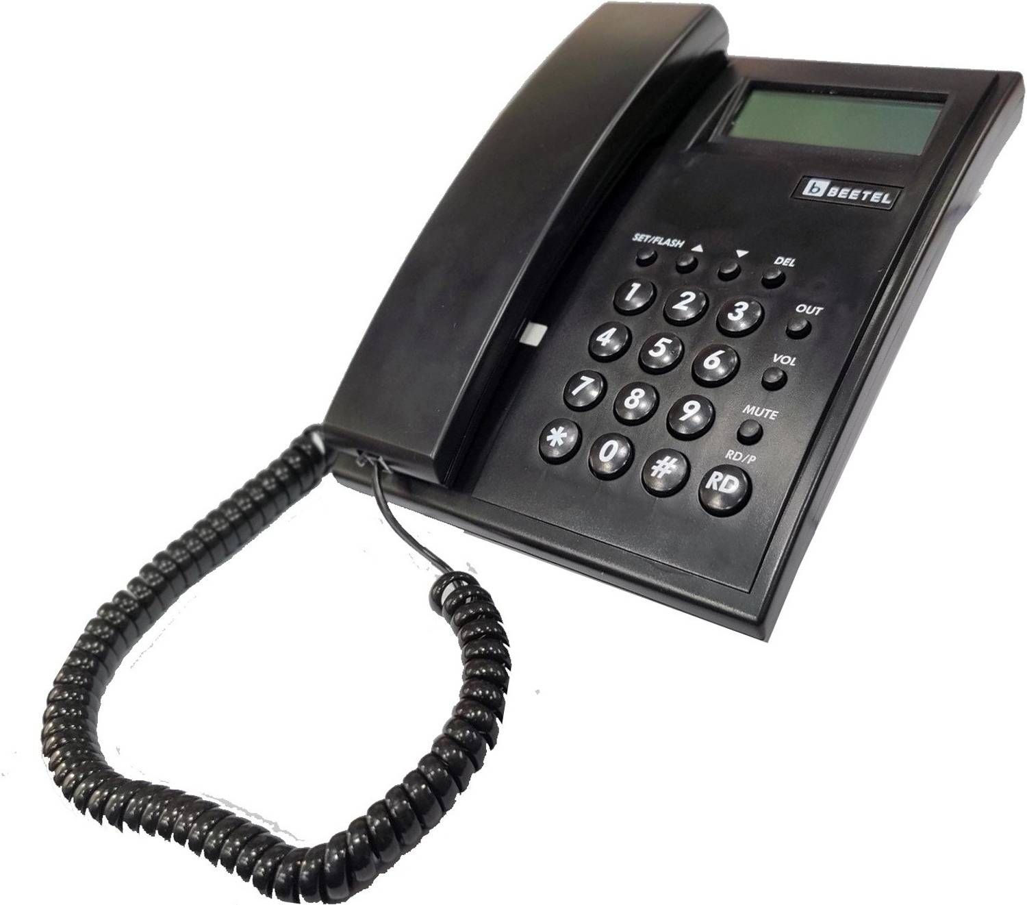 Beetel M51 Corded Landline Phone with LCD Display 