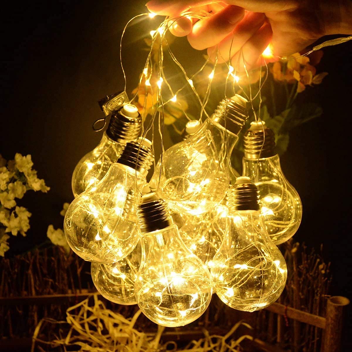 GLOWSERIE Premium Decorative LED Hanging Bulb Fairy Lights for Home, Balcony, Garden and Event Lighting