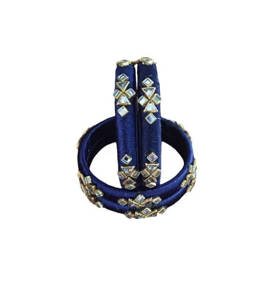 Thread Bangles Blue Colour