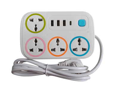 OmniCharge 4-Socket Universal Power Hub with 20W USB-C Fast Charging OmniCharge 4-Socket Universal Power Hub with 20W USB-C Fast Charging