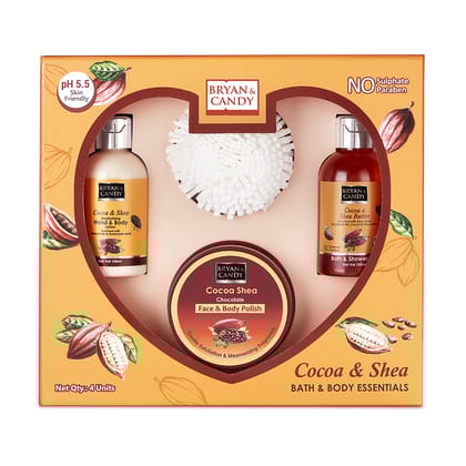 Bryan & Candy Cocoa White Heart Kit Combo Gift Set For Women And Men