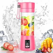  Electric Blender Mini Portable Juicer USB Rechargeable Mixer 380ml