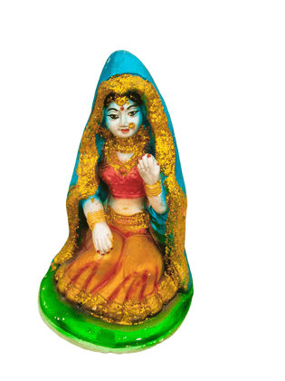 Handcrafted Traditional lady Figurine Decorative idol