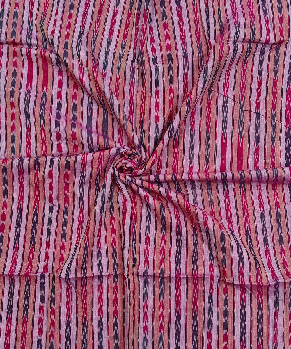 2.5m Purple Sambalpuri Handwoven Single Ikat Shirting Materials SFCSHI2285