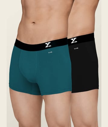 XYXX Pack of 2 Cotton Trunks For Men's ( Multicolor )