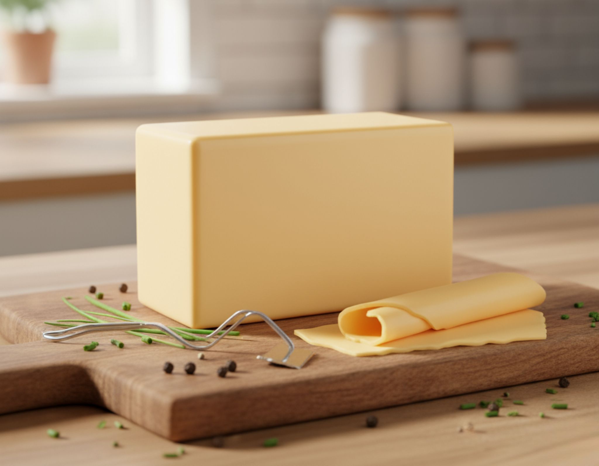 Mishti Gourmet Premium Artisanal Processed Cheddar Cheese Block 1KG