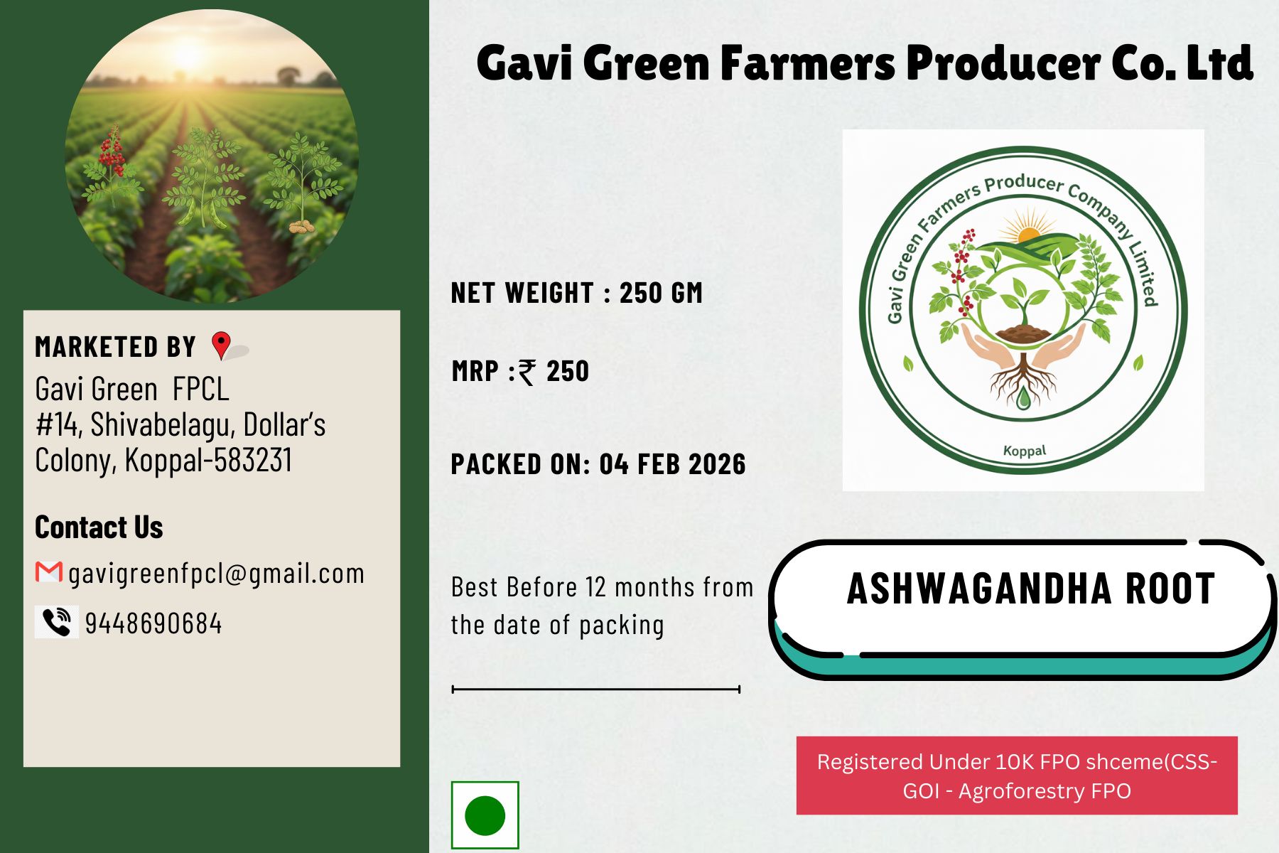 Ashwagandha Root (Dried) – Natural & Farm Fresh