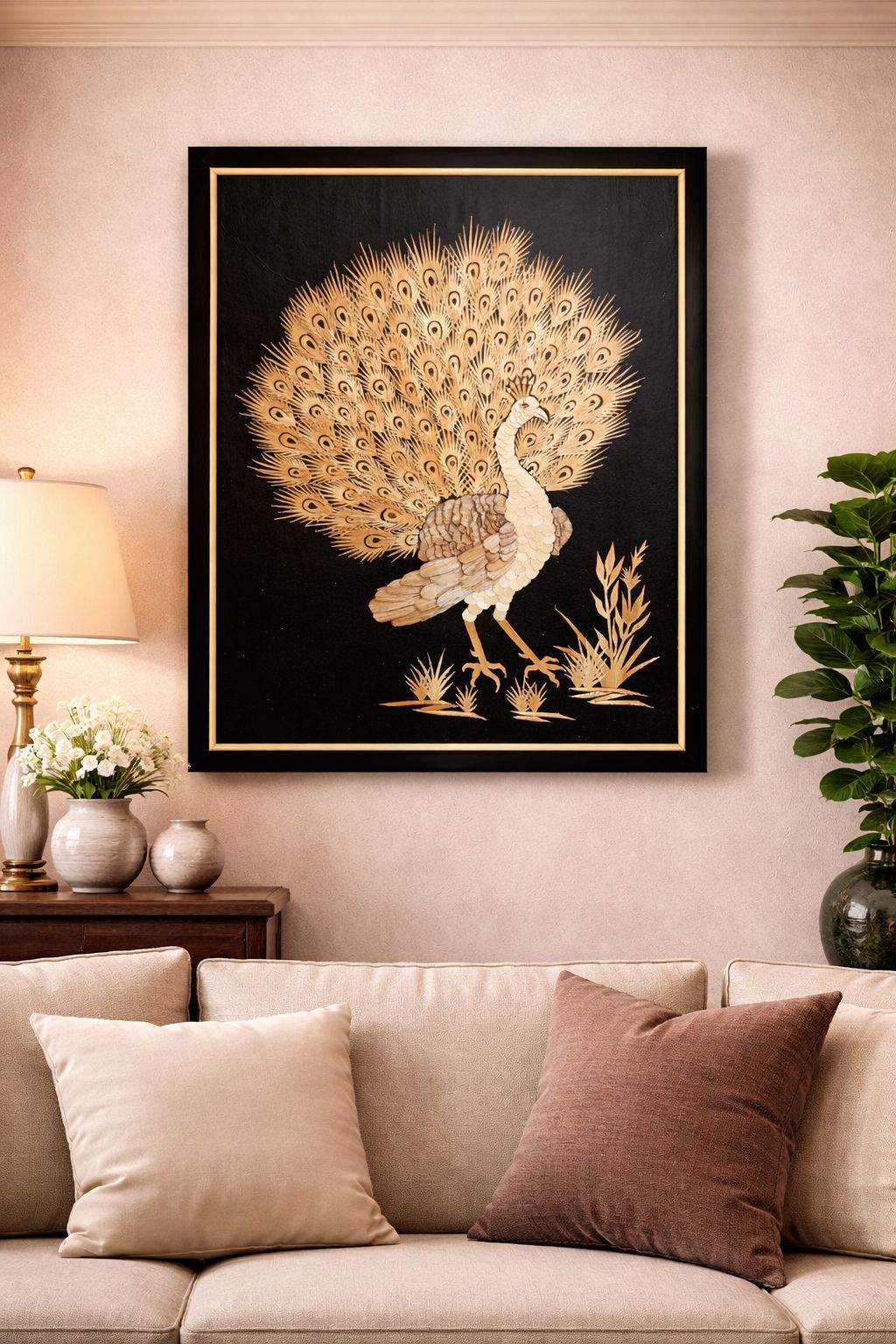 Elegant Sikki Craft Portrait Frame