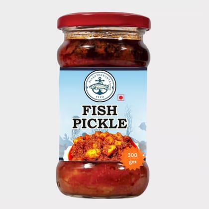 ELLANTHARUNTA FFPO Spicy Fish Pickle - Authentic Seafood Condiment, 300gm