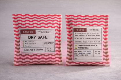 TAGVIK DRY SAFE Modular Healthy Moisture Control System - Non Electric, Mold Protection, Reusable