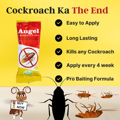 Ultimate Cockroach Killer Gel | Powerful Cockroach Eliminator Gel for Home Office Kitchen (Pack Of 1)