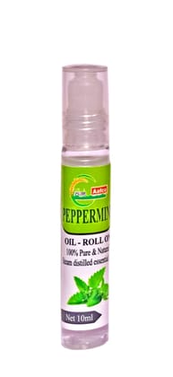 Aafco 100% Pure & Natural Peppermint Oil Roll-On, Steam Distilled, 10ml