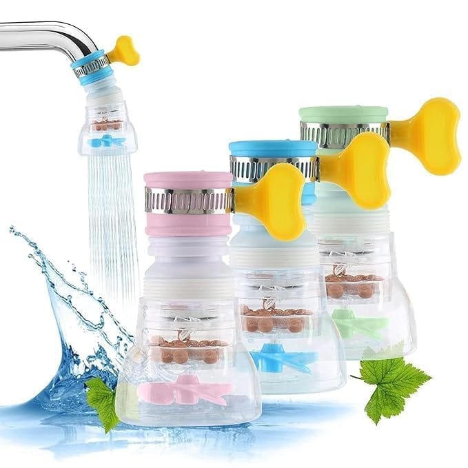 360° Rotatable Splashproof Faucet Extender with Water Filter 