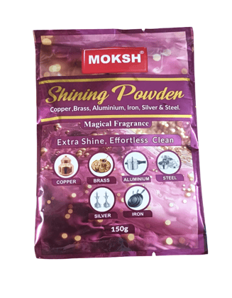 MOKSH Shining Powder for Copper, Brass, Aluminium, Iron, Silver & Steel, 150g (pack of 2)