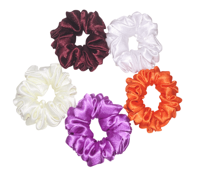 5 Pieces Satin Hair Scrunchies Hair Bands Ponytail Holder for Women Girls