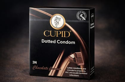 Cupid Chocolate Flavoured Male Condoms (3s) | Pack of 10 | MRP ₹30 Each | 50% OFF | Safe & Secure Protection