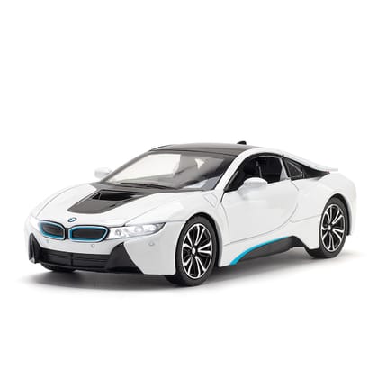 KTRS Enterprise 1:32 Scale Big BW I8 Toy Metal Model Simulation Sports Model Pull Back Diecast with Openable Door and Sound Light