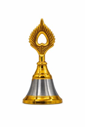 Gold Ghar Brass Pooja Bell Ghanti For Home & Mandir
