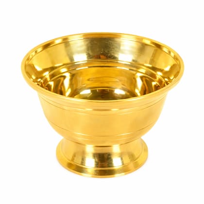 Gold Brass Oil Bowl Cup Katori For Puja