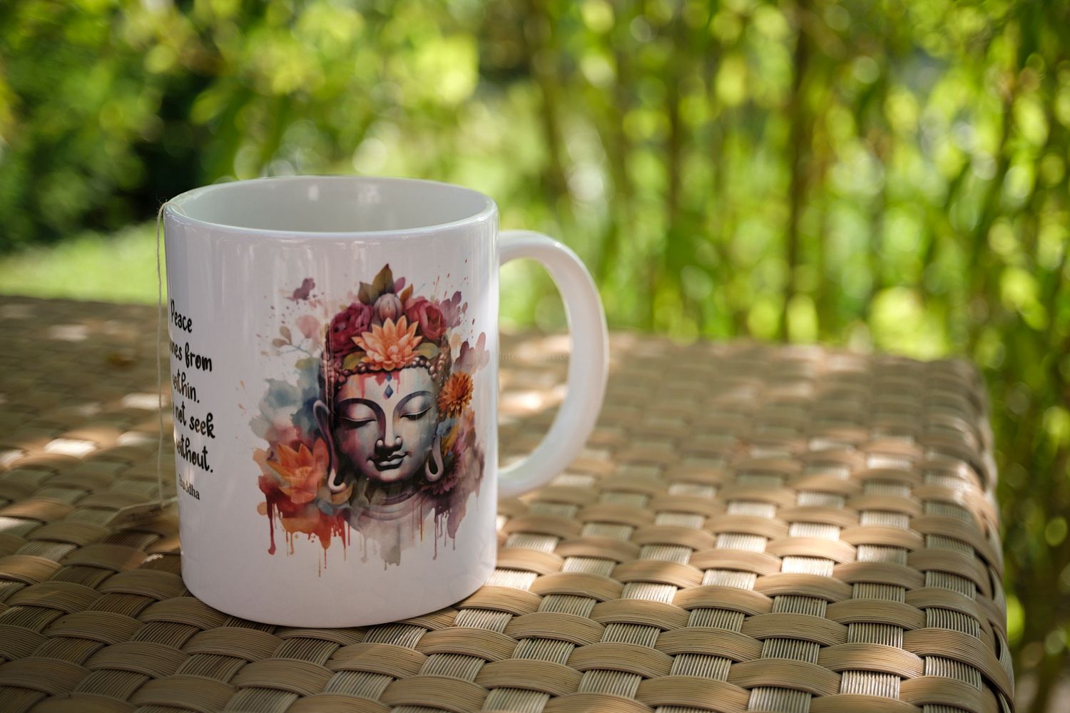 Buddha-Tasse "Peace comes..."