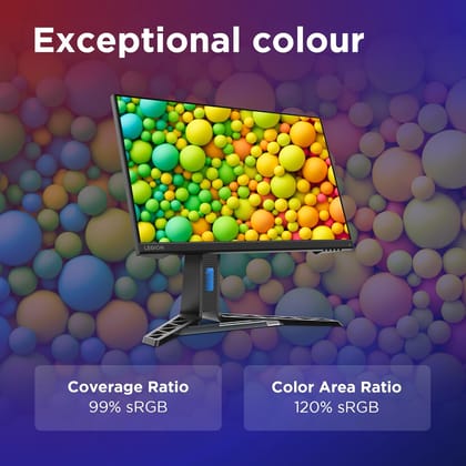  Lenovo Legion R24e | 24" (60.9cm) FHD 180Hz Gaming Monitor | 0.5ms, AMD FreeSync, 99% sRGB, 1xHDMI 2.1 TMDS, 1xDP 1.4| Tilt, Swivel, Pivot, Height Adjust | Black | 67CCGAC4IN 