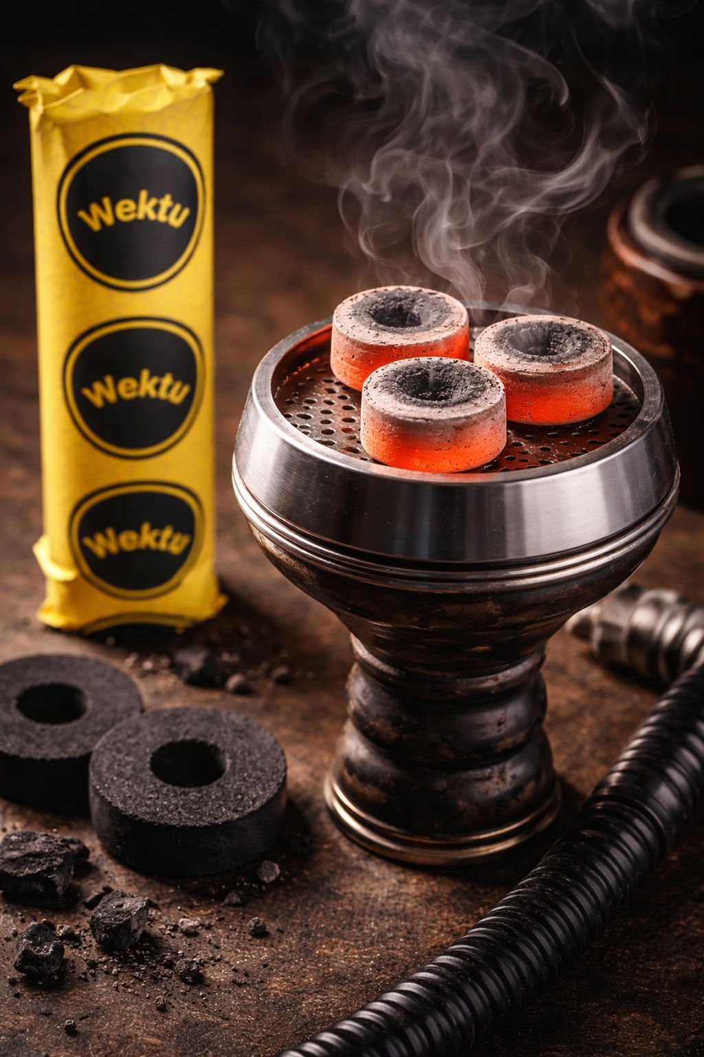 Wektu Ignite Hookah Coals – Professional Grade Charcoal Tablets for Hookah, Aromatherapy & Incense – Clean Burn & Quick Light