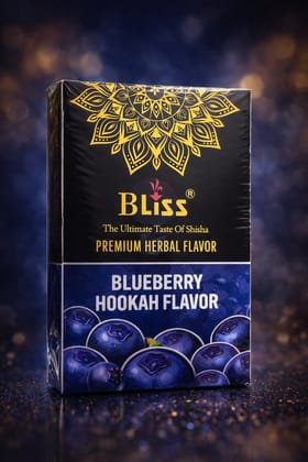 WEKTU Premium Blueberry Herbal Hookah Flavor - Tobacco & Nicotine Free - Long Lasting Smooth Smoke (50g/