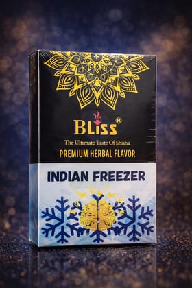 "WEKTU Indian Freezer Premium Herbal Hookah Flavour - 100% Tobacco & Nicotine Free - Extreme Ice Cooling Sensation - Long Lasting Minty Freshness"