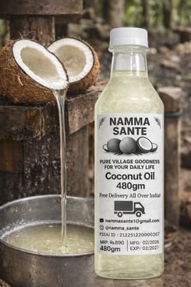 Coconut Oil, Nariyal Tel, Copra Oil, Virgin Coconut Oil, Cold Pressed Coconut Oil 480gm Coconut Oil, Nariyal Tel, Copra Oil, Virgin Coconut Oil, Cold Pressed Coconut Oil 480gm