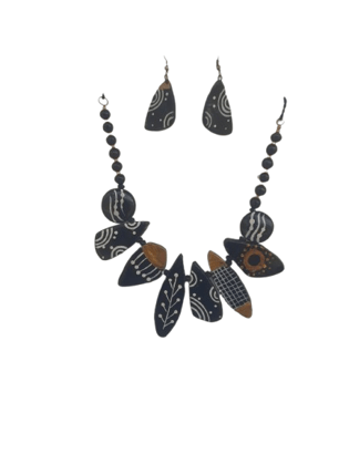 Terracotta Handcrafted Statement Necklace Set