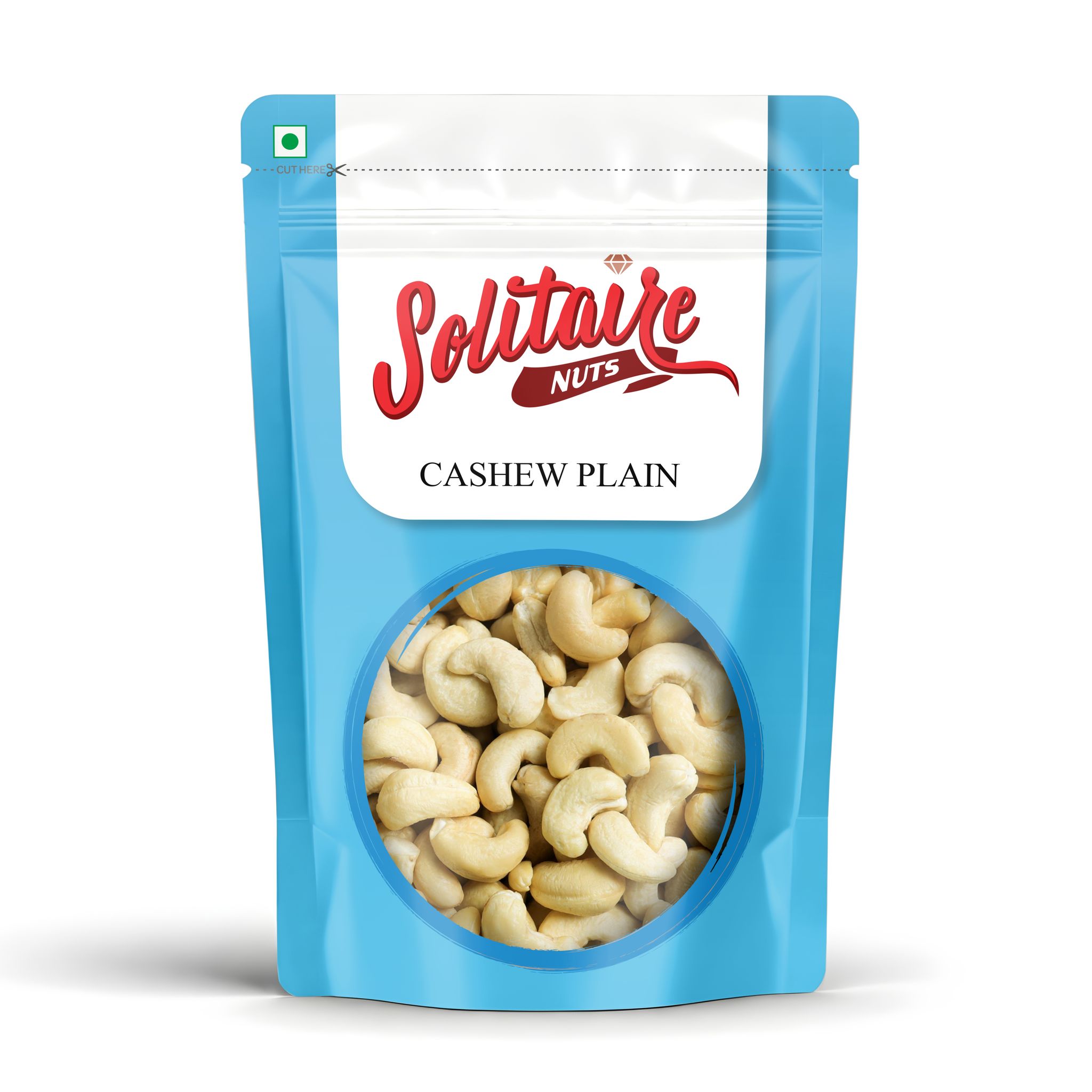 Solitaire Cashew Plain 100 Gms