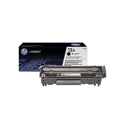 HP 12A Black Original LaserJet Toner Cartridge, Q2612A HP LaserJet M1005 1010 & 1020 Printer , 3015, 3020, 3030, 3050, 3050z, 3052, & 3055 All-in-One Printer Series