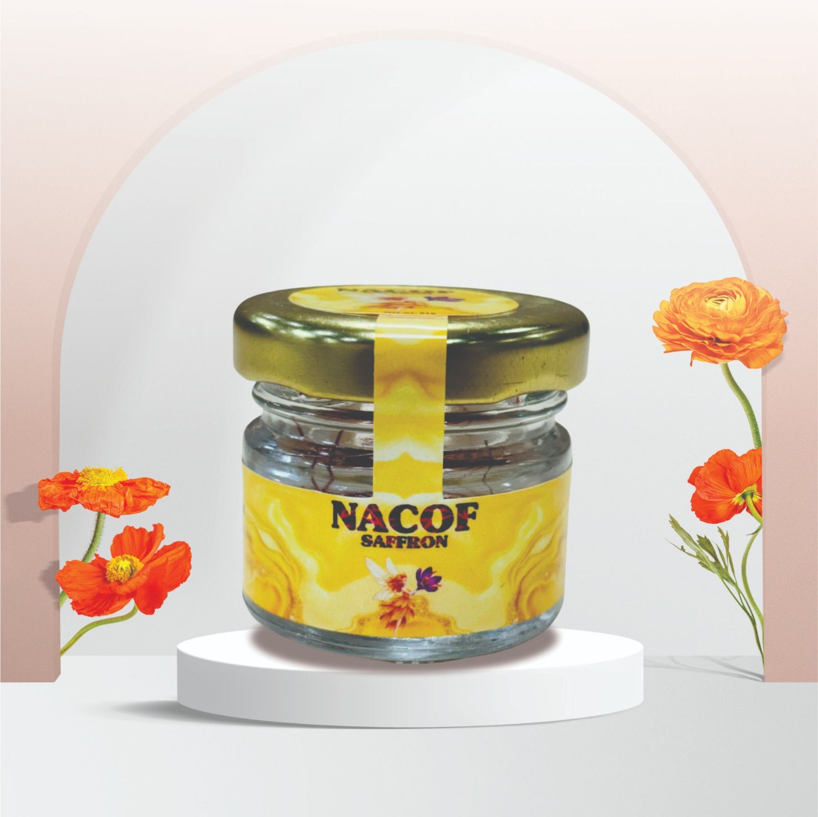 NACOF Premium Saffron in Glass Jar