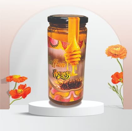 Premium Saffron Honey Jar