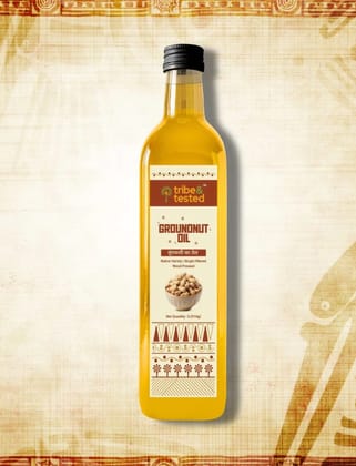Tribe & Tested Wood Pressed Groundnut Oil - Native Variety, Single Filtered
