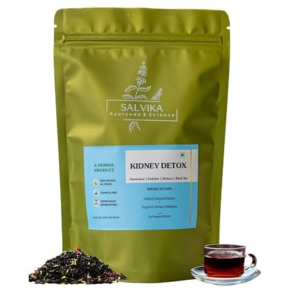 SALVIKA Herbal Loose Tea - Punarnava, Gokshur, Mokoye, Black Tea SALVIKA Herbal Loose Tea - Punarnava, Gokshur, Mokoye, Black Tea