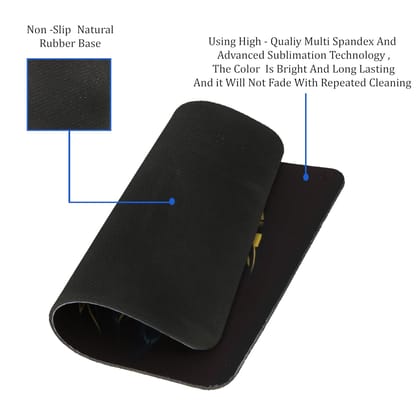 quare Mouse Pad with Stitched Edge, Premium Mousepad Washable Cloth. Computer Mouse Pad with Non-Slip Rubber Base, Mouse Pads for Computers Laptop Mouse 9x7.5x0.12 inch (Fox Print)