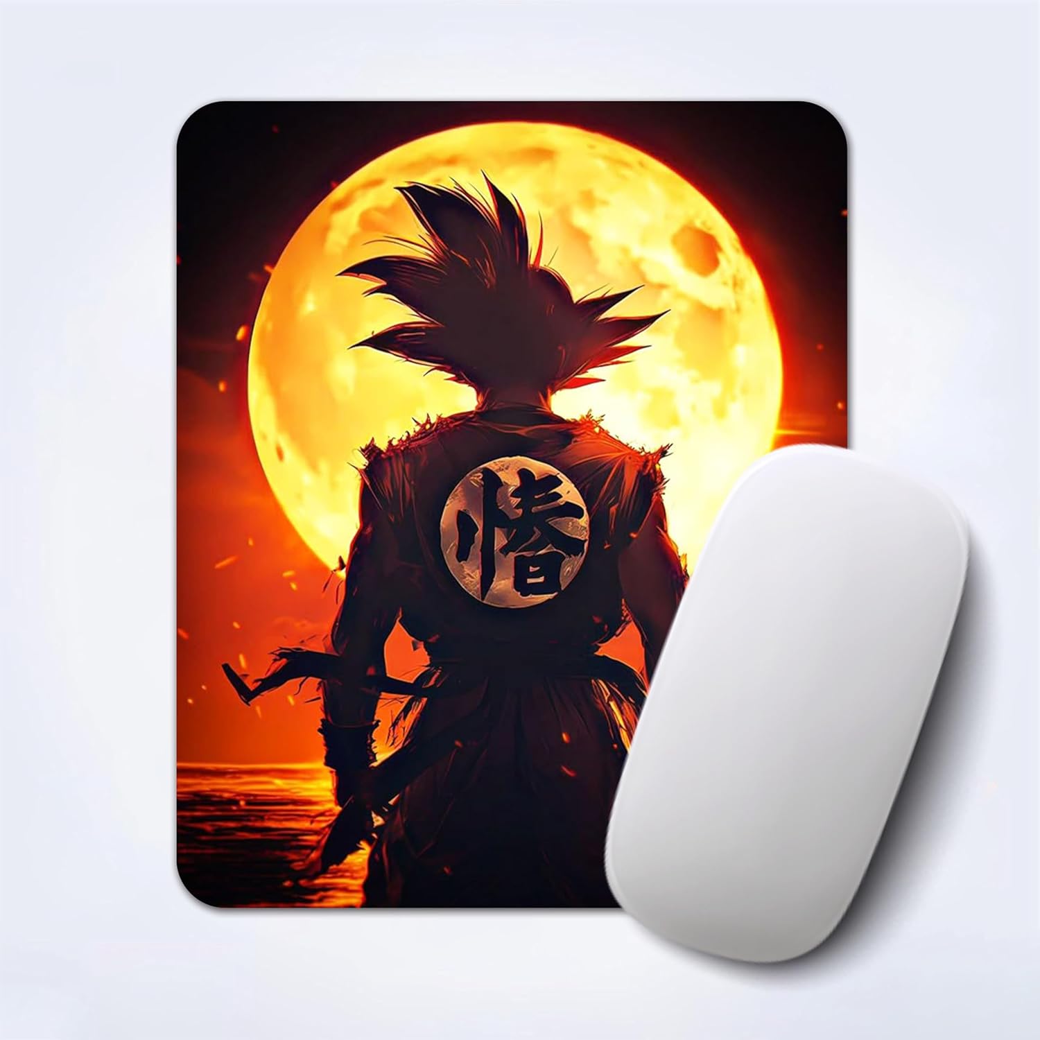 Mouse Pad with Stitched Edge, Premium Mousepad Washable Cloth. Computer Mouse Pad with Non-Slip Rubber Base, Mouse Pads for Computers Laptop Mouse 9x7.5x0.12 inch (Fox Print)