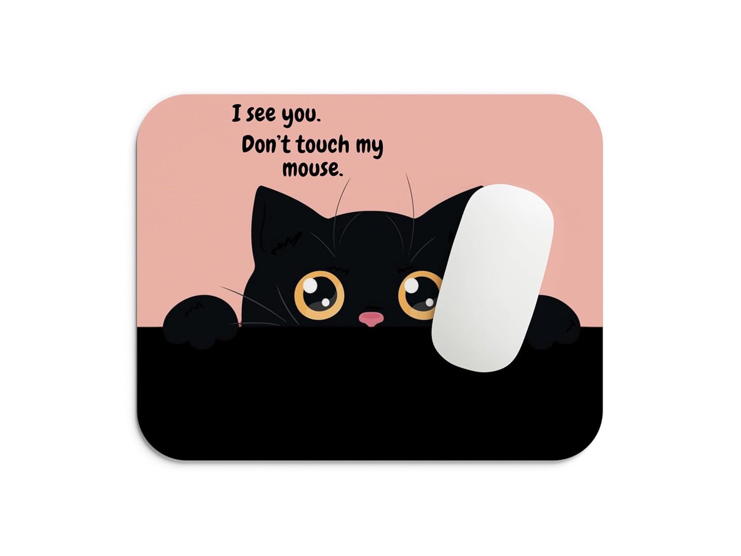 Mouse Pad with Stitched Edge, Premium Mousepad Washable Cloth. Computer Mouse Pad with Non-Slip Rubber Base, Mouse Pads for Computers Laptop Mouse 9x7.5x0.12 inch (Fox Print)