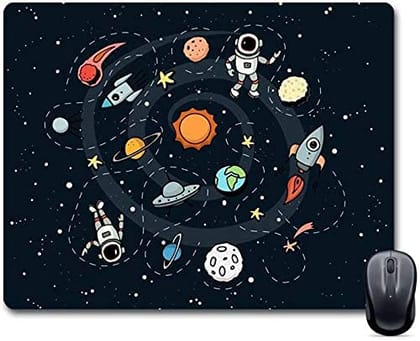  Astronaut Mouse Pad for Work from Home/Office/Gaming |Anti-Skid, Anti-Slip, Rubber Base for Computer, PC and Laptop