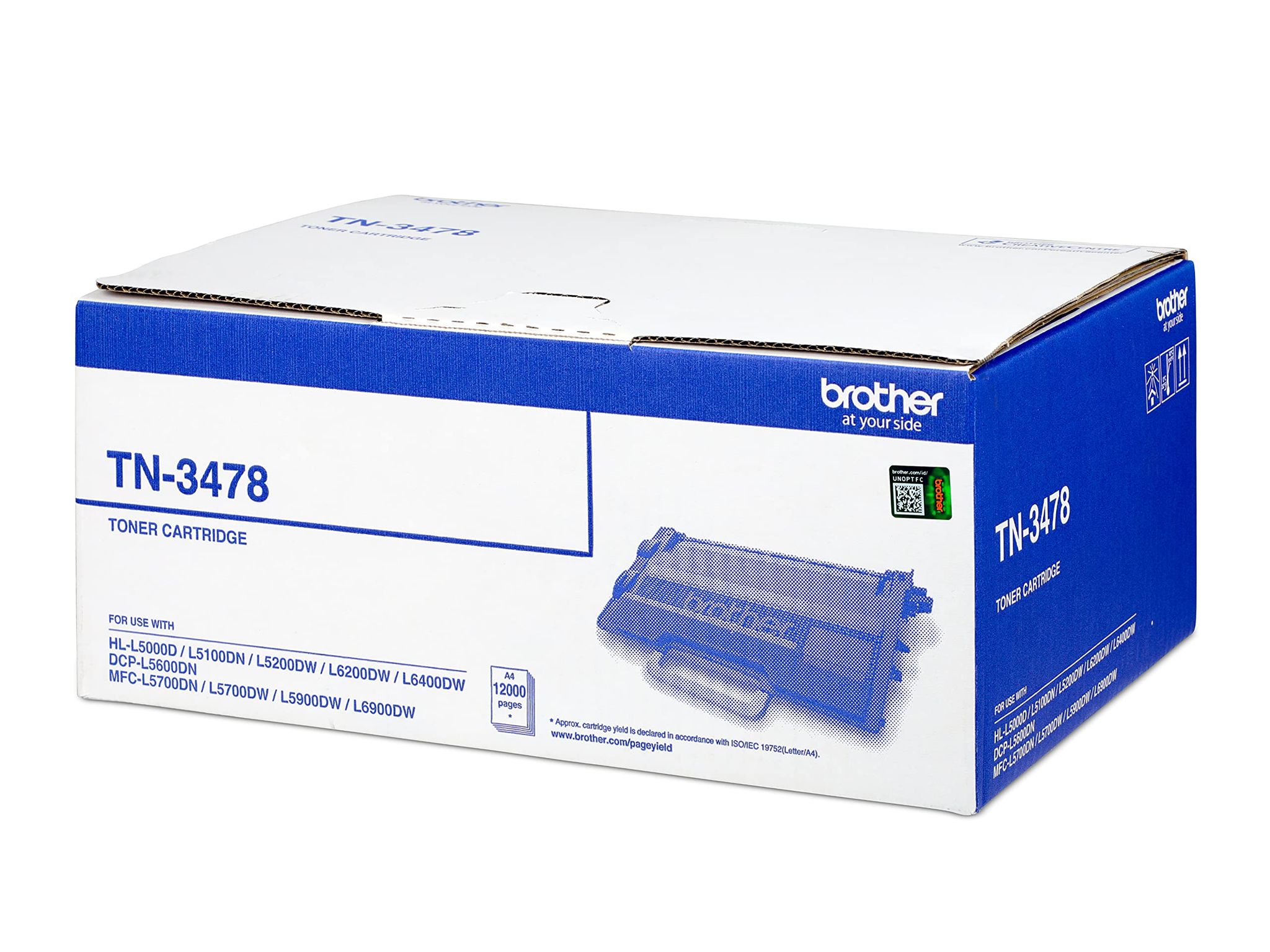 Brother TN-3478 Black Toner Cartridge - Compatible with HL-L5000D / HL-L6200DW / DCP-L5600DN / MFC-L5900DW